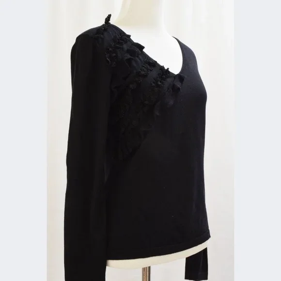 BCBG Max Azria Women's Size XS Petite Black Sweater - Picture 2 of 6